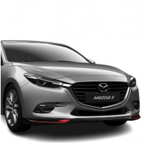 Mazda spoiler pod přední nárazník černá, červená