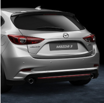 Mazda zadní spodní spojler černá, červená