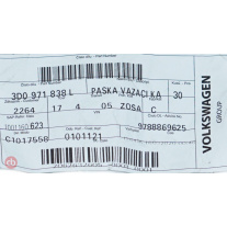 Páska vázací kabelová s lemem Škoda (originál) 3D0971838L