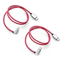 Audi sada 2 USB-C kabelů s koncovkami USB-C a Apple Lighthning