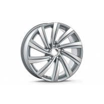 Kolo z lehké slitiny Perseus 18" Octavia IV - stříbrný,broušený bez krytky