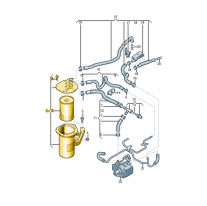 Nástavec filtru s těsněním Škoda (originál) 5Q0127177A