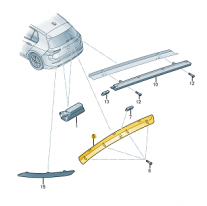 Vysoko posazená brzdová světla Škoda (originál) 5E7945097