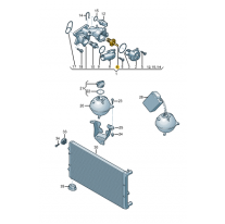 Termoregulátor Škoda (originál) 03C121110L