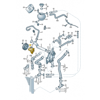 Vodní čerpadlo s lepeným Škoda (originál) 03D121005