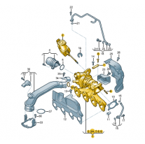 Výfukové potrubí s Škoda (originál) 03F145701TX