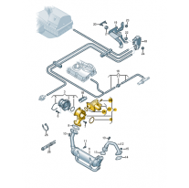 Ventil zpětného vedení zplodin Škoda (originál) 03G131502B