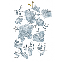 Sensor stavu oleje Škoda (originál) 045907660D