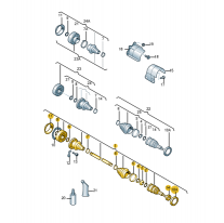 Hřídel kloubový se synch. Škoda (originál) 6Q0407451EX