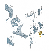 Náboj kola s ložiskem Škoda (originál) 6Q0407621BP