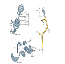 Trubka pro merku oleje Škoda (originál) 03E115609A