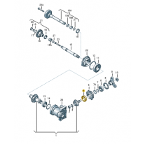 Kuželíkové ložisko Škoda (originál) 091517185D