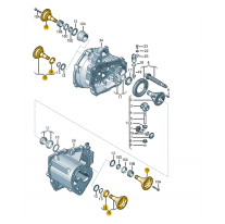Přírubový hřídel Škoda (originál) 002409343