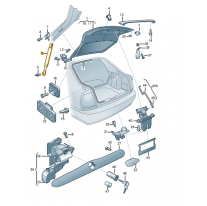 Podpěra plynová Škoda (originál) 1U6827550H