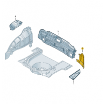 Vsazený plech Škoda (originál) 1U6813320A