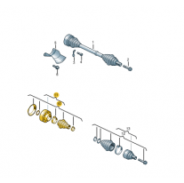 Kloub synchronní s ochrannou Škoda (originál) 5Q0598103 X