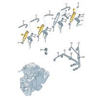 Úplná vstřikovací tryska Škoda (originál) 028130202P