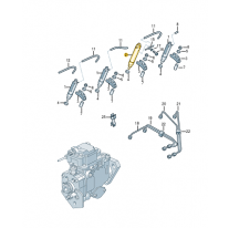 Úplná vstřikovací tryska Škoda (originál) 028130201S